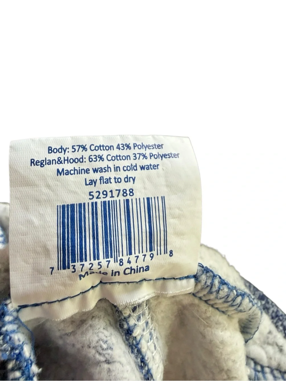 Top Paw K.Bye Blue Fleece Lined Dog Hoodie Small